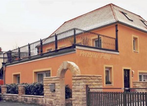 die Pension Pamp auf dem Weißen Hirsch in Dresden